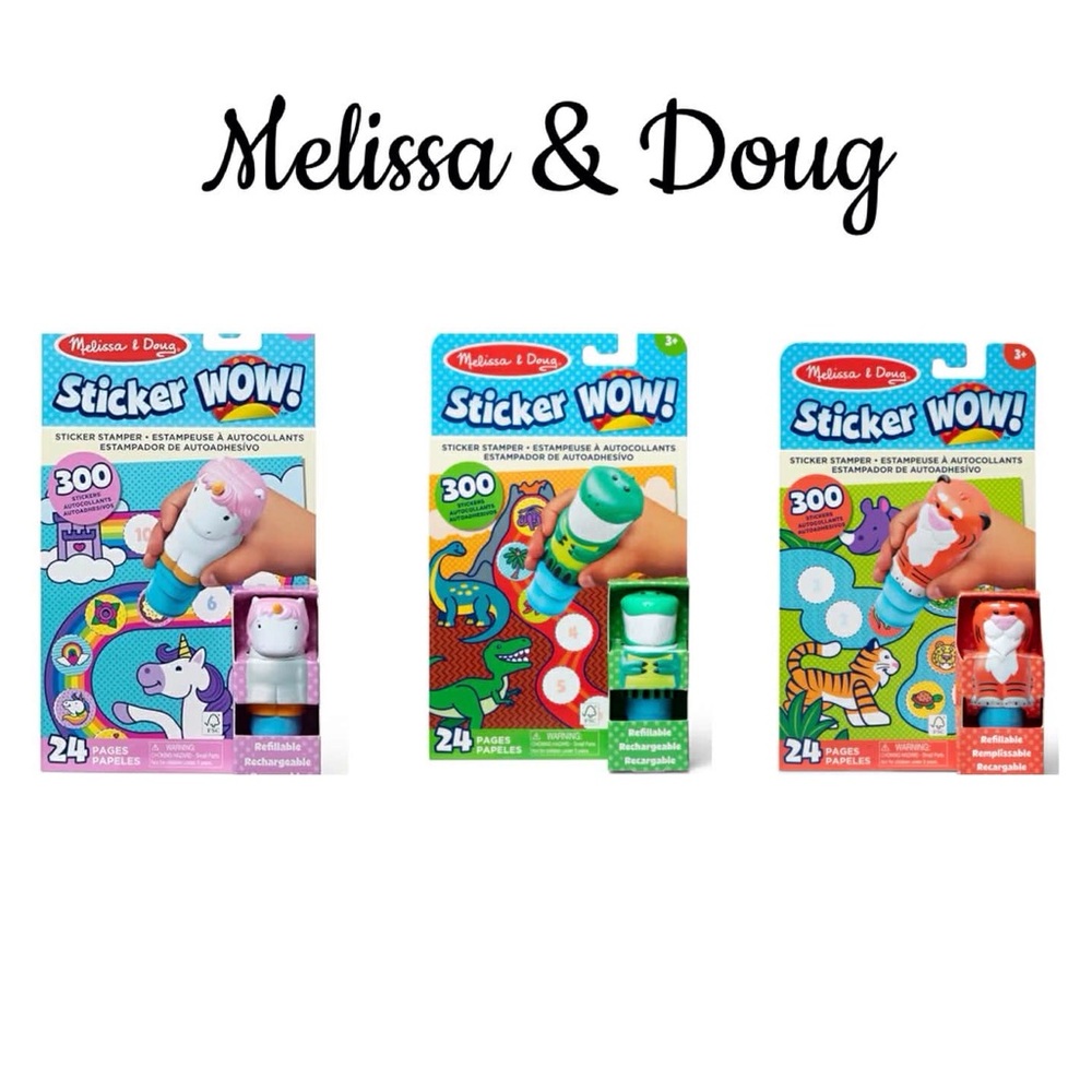 MELISSA & DOUG Sticker WOW! Bundle of 3 Books